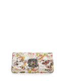 Gothisi Butterfly Fabric Buckle Clutch Bag, Multi