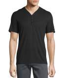 Linen-Blend 3/4-Length Zip-Up Jacket, Black