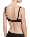 Hanae Padded Balconette Bra, Black