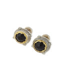 Black Onyx Round Cuff Links