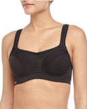 Contour High Impact Sports Bra, Black