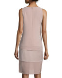 Belinda Sleeveless Tiered Dress, Rose
