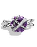 Cable Wrap Ring with Diamonds