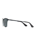 Junior Chris Monochromatic Square Sunglasses, Black