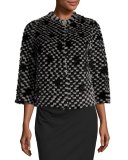 Mink & Beaver Layered Jacket, Black/Gray