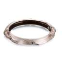Origami Hinge Bracelet, Silver