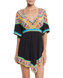 Nepal Printed Tunic Coverup