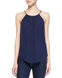 Amary Silk Halter-Neck Tank