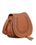 Marcie Medium Leather Crossbody Bag, Tan