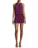 Paris Sleeveless Blouson Dress, Sangria