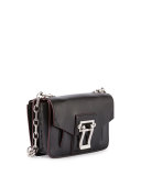 Hava Smooth Leather Crossbody Bag, Black
