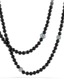 Osetra Necklace with Black Onyx and Moonstone
