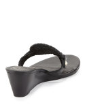 Devyn Demi-Wedge Sandal, Black