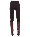 Double-Faced Slim-Leg Pants, Miracle Berry