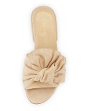 Giftwrap Suede Bow Slide Sandal
