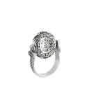 Sterling Silver & Bronze Athena Coin Flip Ring