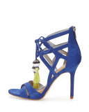 Azela Strappy Tassel Sandal, Sailor Blue