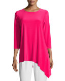 3/4-Sleeve Side Fall Top 