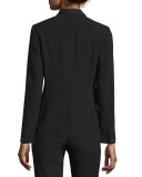 Windsor One-Button Blazer, Black