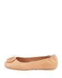 Minnie Travel Logo Ballerina Flat, Light Oak