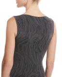 Marble Thong-Back Bodysuit, Black