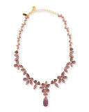 amethyst-colored statement necklace