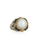 Pearly Cabochon Ring