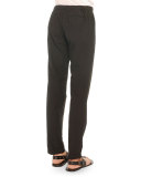 Lightweight Drawstring Pants, Black 
