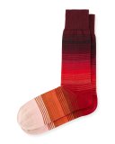 Gradient Multi-Striped Socks
