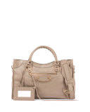 Classic Metallic Edge City Bag