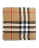 Check Extrafine Wool Scarf, House 