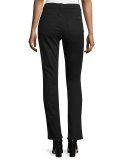 Riche Touche Slim Straight Jeans, Black Noir