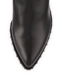 Rhea Leather Over-the-Knee Boot, Black