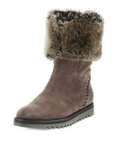 Paulette Faux-Fur Lined Boot, Graphite