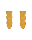 Heraldry Row 24k Gold-Plated Bronze Earrings
