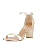 Nearlynude Metallic 55mm Sandal, Cava