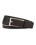 Tamer Reversible Web-Stripe Belt, Black