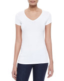 Soft Touch Short-Sleeve V-Neck Tee