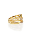 18k Glamazon Stardust Diamond Triple Starlet Ring