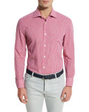 Check Pocket Sport Shirt, Raspberry