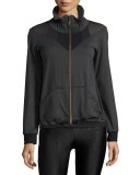 Pace Zip-Front Track Jacket, Gray