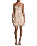 Blossom Embellished Tulle Sleeveless Dress, Blossom Pink