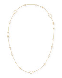 Serpent 18K Yellow Gold Diamond Station Necklace, 3.32 tdcw, 40"L