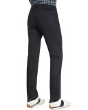Regular-Fit Resin-Coated Selvedge Jeans, Black