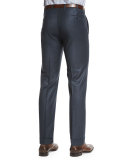 Trofeo Flat-Front Trousers, Blue