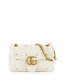 GG Marmont 2.0 Medium Quilted Shoulder Bag, White