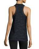 Control Camo Tank Top, Navy Camo/Black