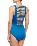 Steffi Bar-Detail One-Piece Swimsuit