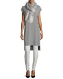 Washable-Crepe Straight-Leg Pants