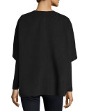 Double-Face Cashmere Cocoon Jacket
